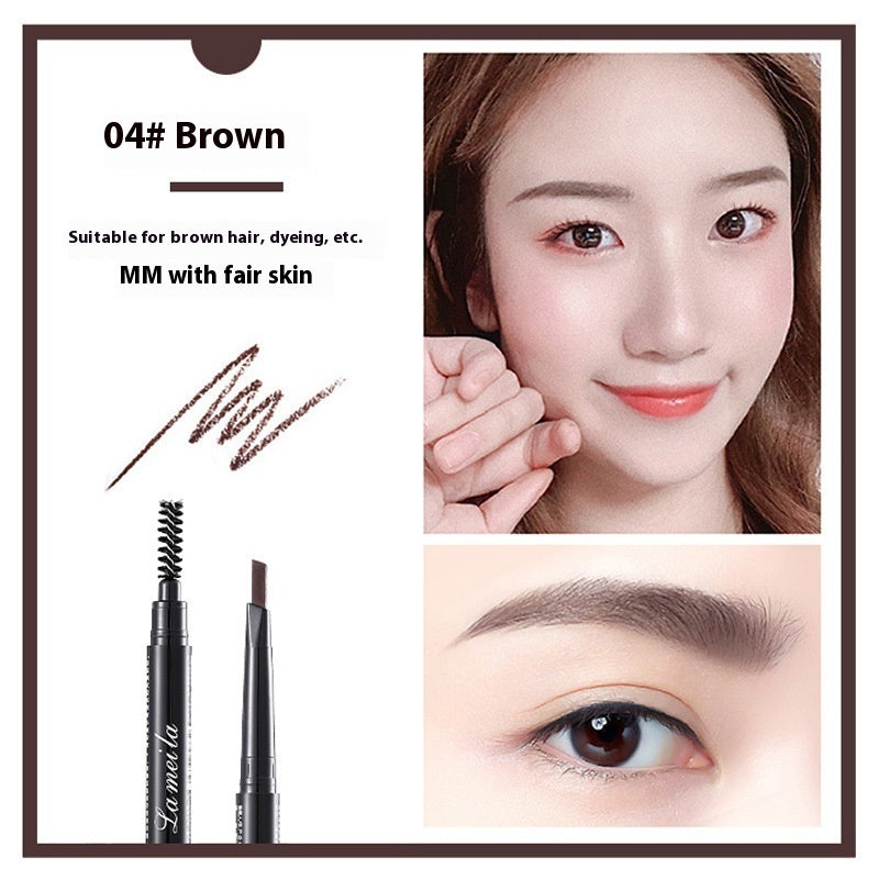 Double-headed Eyebrow Pencil Waterproof Natural Long Lasting