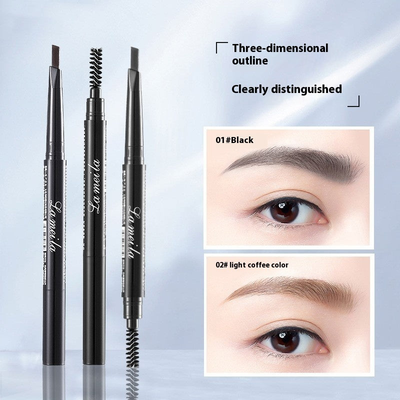 Double-headed Eyebrow Pencil Waterproof Natural Long Lasting