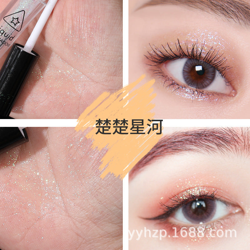 Liquid Eye Shadow A Drop Of Tears Glitter Powder Sequins Lying Silkworm Pearlescent Polarized Brightening Monochrome High Light Eye Shadow Liquid Makeup