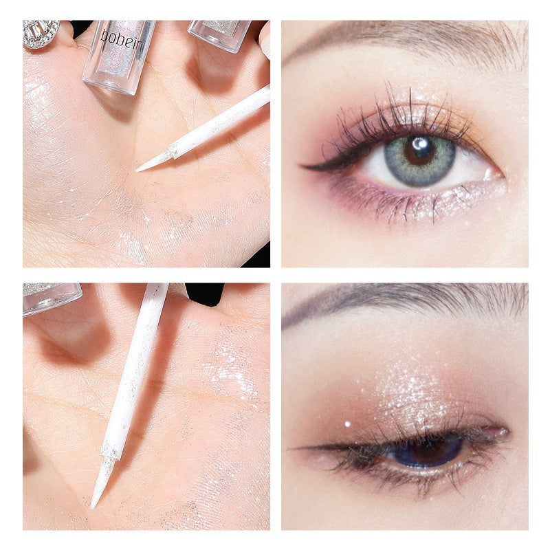 Liquid Eye Shadow A Drop Of Tears Glitter Powder Sequins Lying Silkworm Pearlescent Polarized Brightening Monochrome High Light Eye Shadow Liquid Makeup