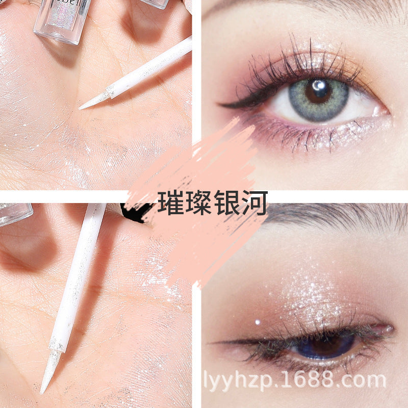 Liquid Eye Shadow A Drop Of Tears Glitter Powder Sequins Lying Silkworm Pearlescent Polarized Brightening Monochrome High Light Eye Shadow Liquid Makeup