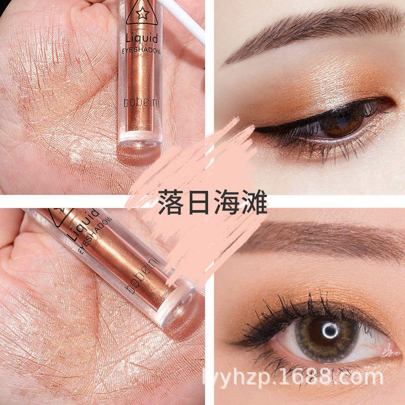 Liquid Eye Shadow A Drop Of Tears Glitter Powder Sequins Lying Silkworm Pearlescent Polarized Brightening Monochrome High Light Eye Shadow Liquid Makeup